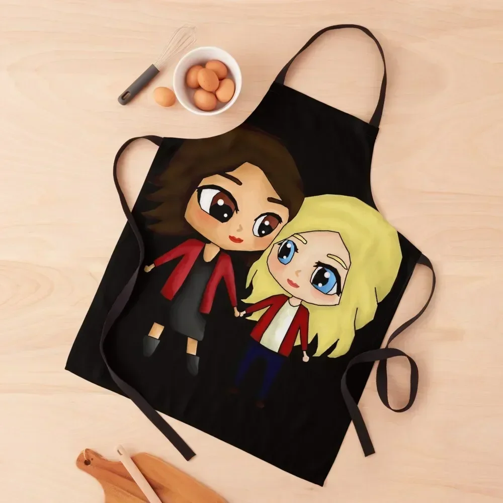 

Swan Queen 2 (black) Apron Kitchens Accessories For Woman Kitchen Tools Chef Uniform Woman Apron