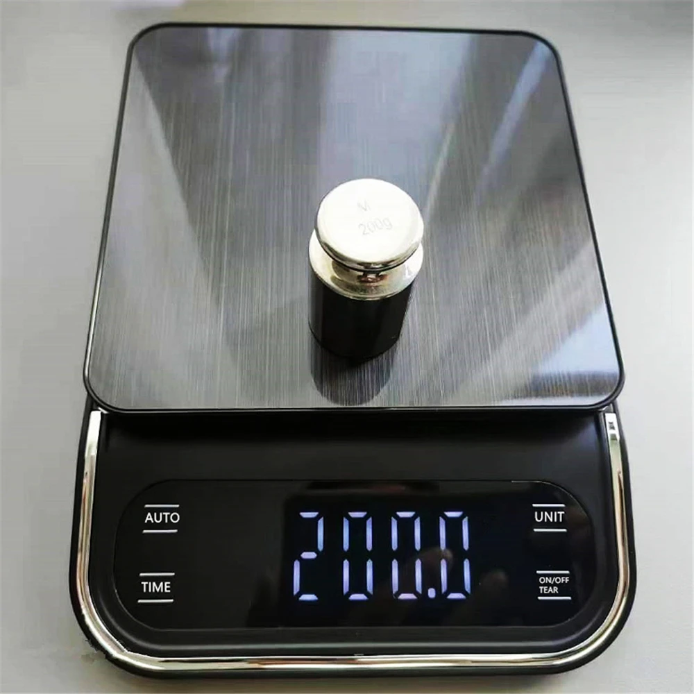 Electronic Scale 3KG/0.1g Precision Digital Scale Accuracy Kitchen Balance Food Coffee Scales Adjustable Automatic Shutdown Time