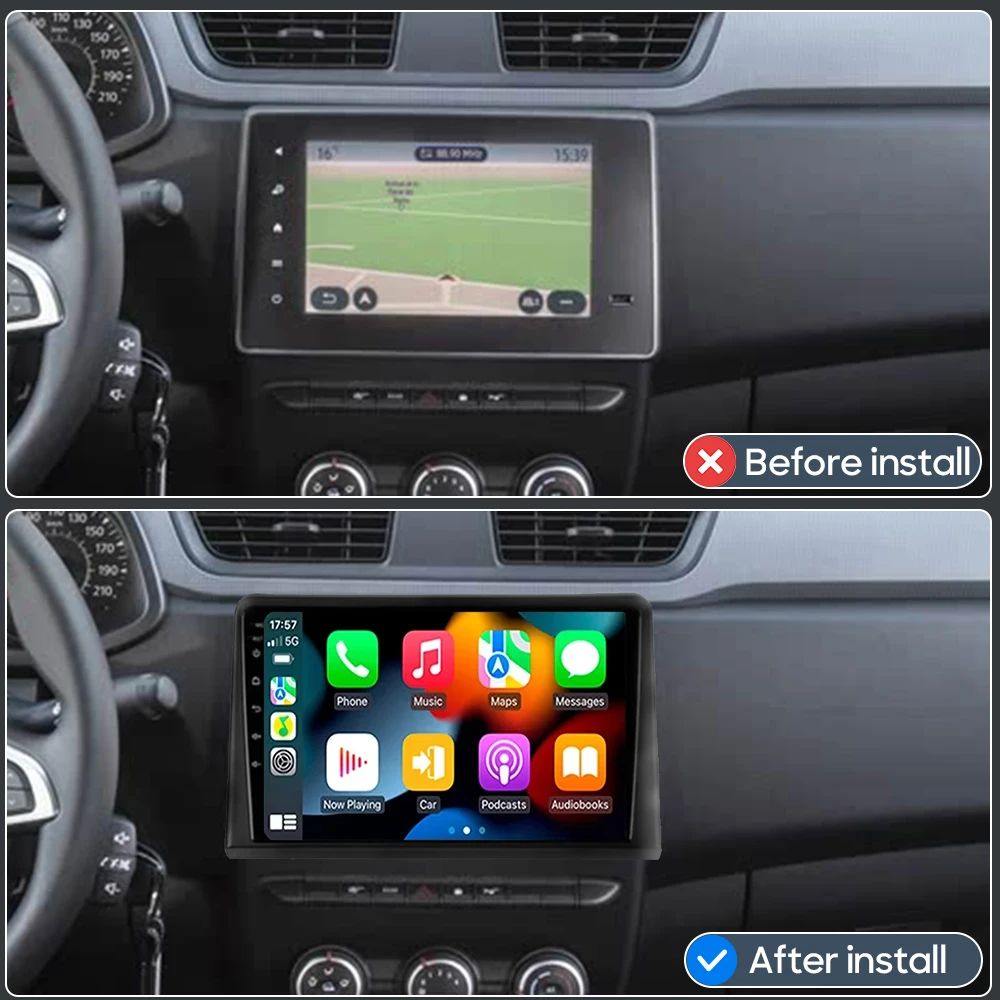 Android 16 For Renault Express 2021 2022 Car Multimedia Player Carplay Auto Head Unit Radio Video Wifi Navigation Stereo GPS BT