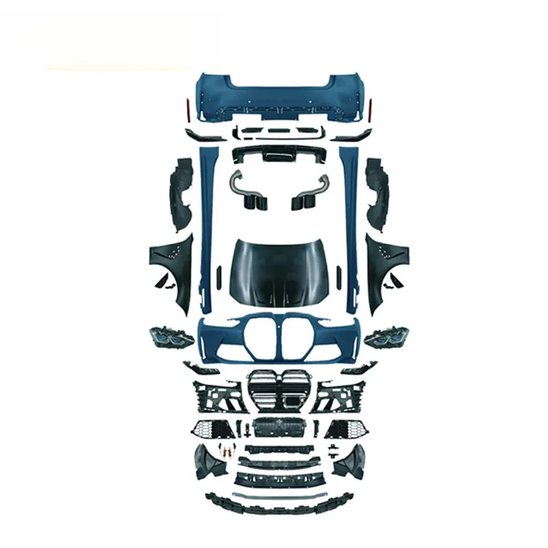 

Автозапчасти SJC для 3 серии G20 G28, комплекты кузова 2019-2021, обновление 2023 года, стиль M3, боковые юбки, передний и задний бампер, фара