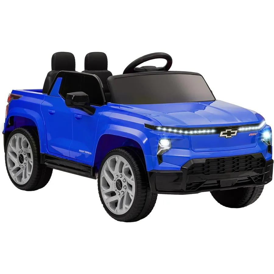 12V Ride on Truck Chevrolet Silverado EV RST Licensed Electric Car with Parent Remote Control Back Storage Spring Suspension So
