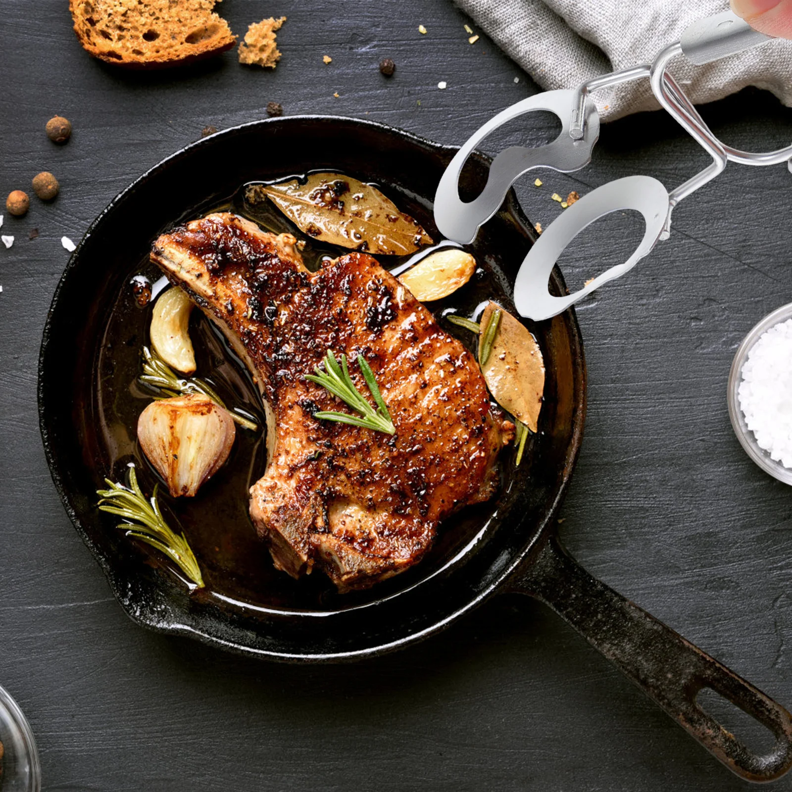 

2pcs Stainless Steel Snail Tong Escargot Tongs Kitchen Food Serving Clip For Snail Serving Tool Heat Resistant Ergonomic Handle