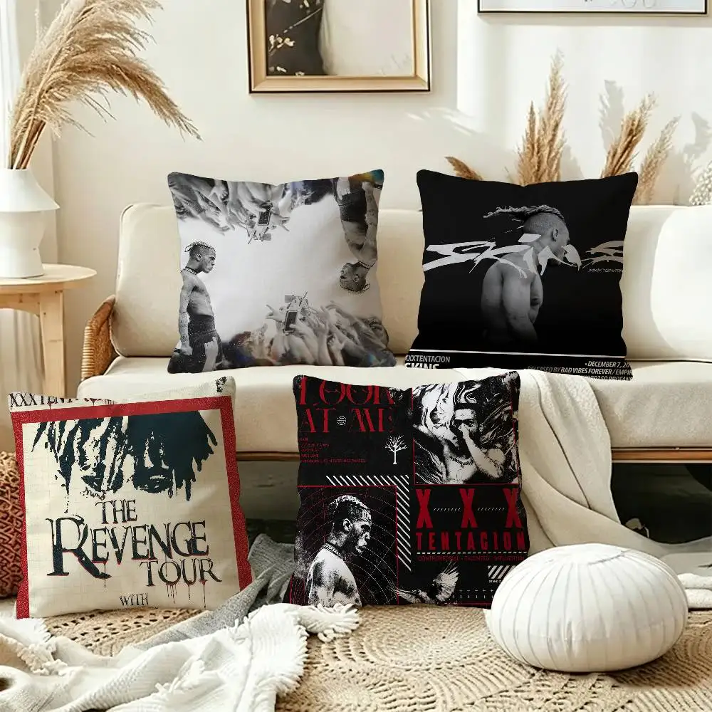 1PC XXXTentacions 17 Cushion Cover Inches Farmhouse Decor Home Throw Pillow Covers for Couch Decorations
