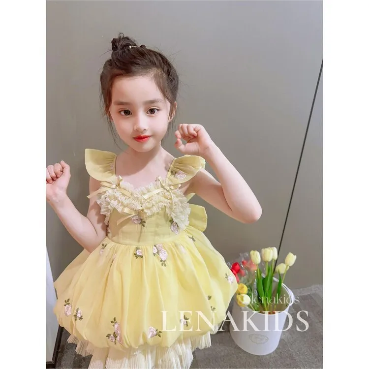 

Summer Dress for Girls Baby Sleeveless Wedding Dress Girls Lolita Princess Girl's Party Dress Vestidos Ball Gown Costume Girls