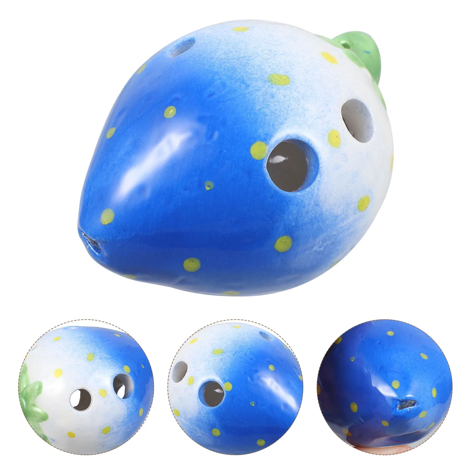 

Strawberry Ceramic 6 Holes Ocarina Small 's Instrument for Music Practice Beginner Portable Ocarina Suitable for
