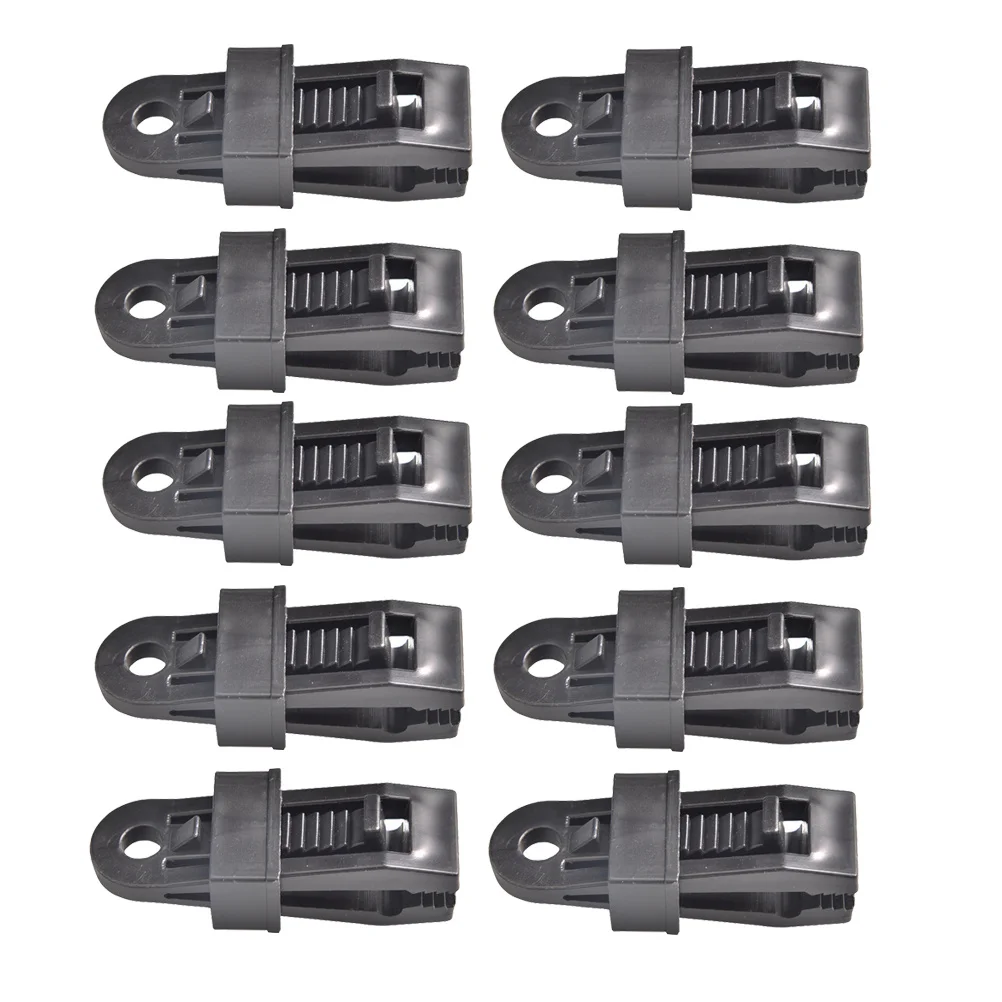

10Pcs Windproof Tent Clamps Heavy Duty Plastic Tarp Clips for Outdoor Camping Awnings Pool Cover Fasteners Tent Clamp