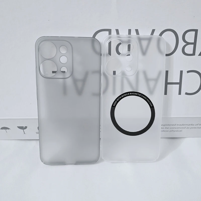 Coque rigide magnétique translucide mate pour Oppo Reno14 Reno13 Reno 14 13 Pro 14Pro, protection complète au toucher de la peau