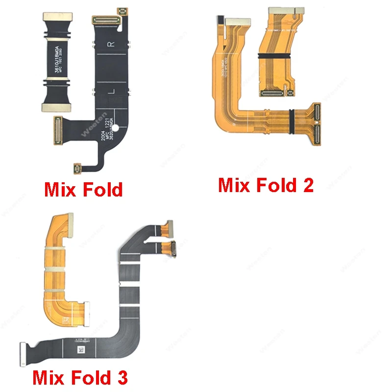 تدور محور الكابلات المرنة ل Xiaomi Mi Mix أضعاف Fold2 Fold3 أضعاف 2 3 LCD اللوحة الرئيسية موصل فليكس كابل استبدال إصلاح أجزاء