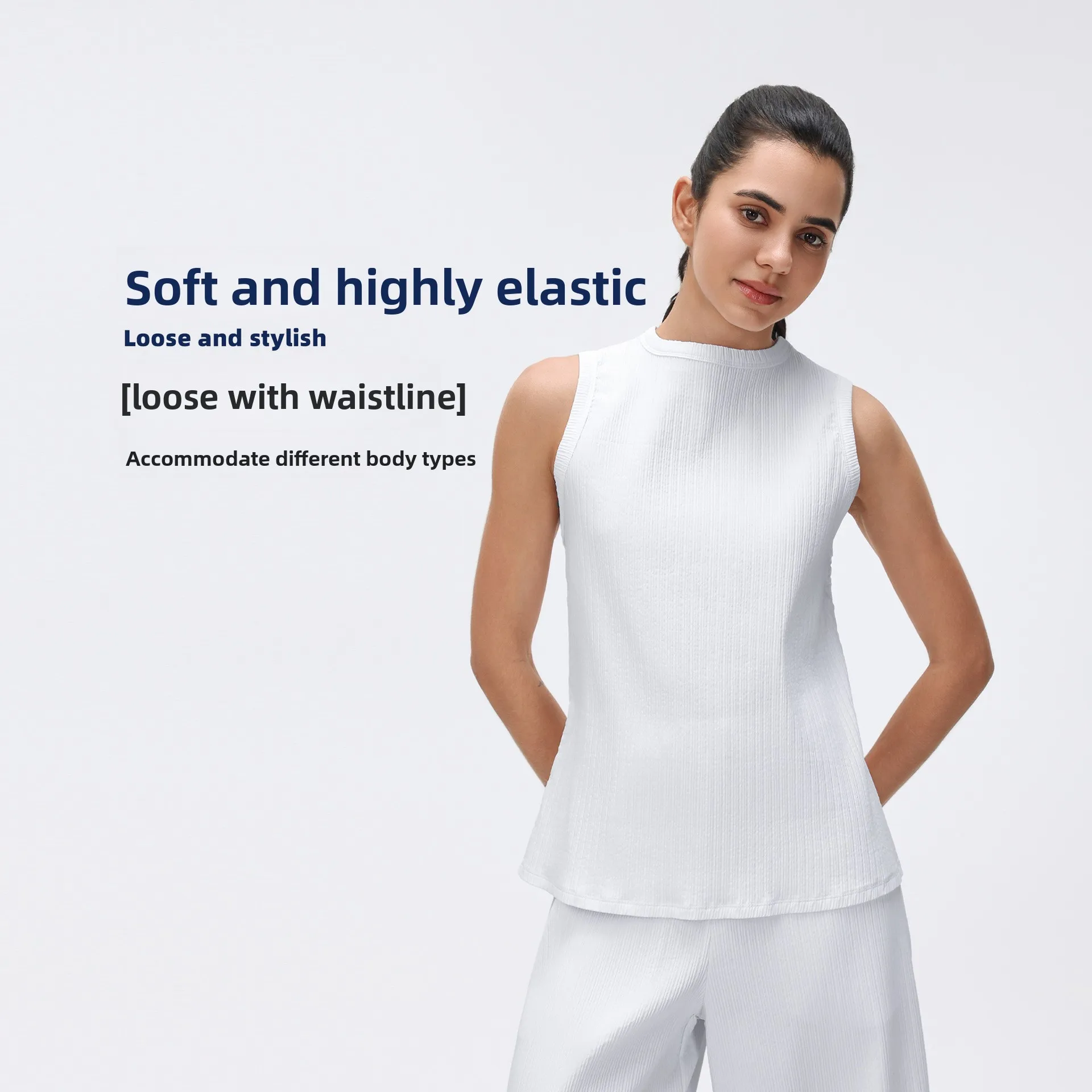 

Женский летний спортивный топ без рукавов с высокой воздухопроницаемостью и быстрой сушкой, тонкий, свободный, для бега и фитнеса, для активного образа жизни