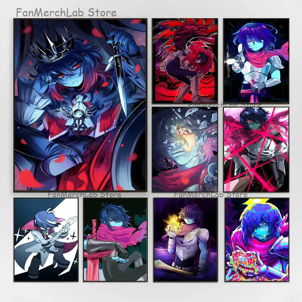 

D-DeltaruneS Kris Poster Multi-Purpose Wall Art for Living Room Bedroom Office Hallway Bar Home Decor Gift