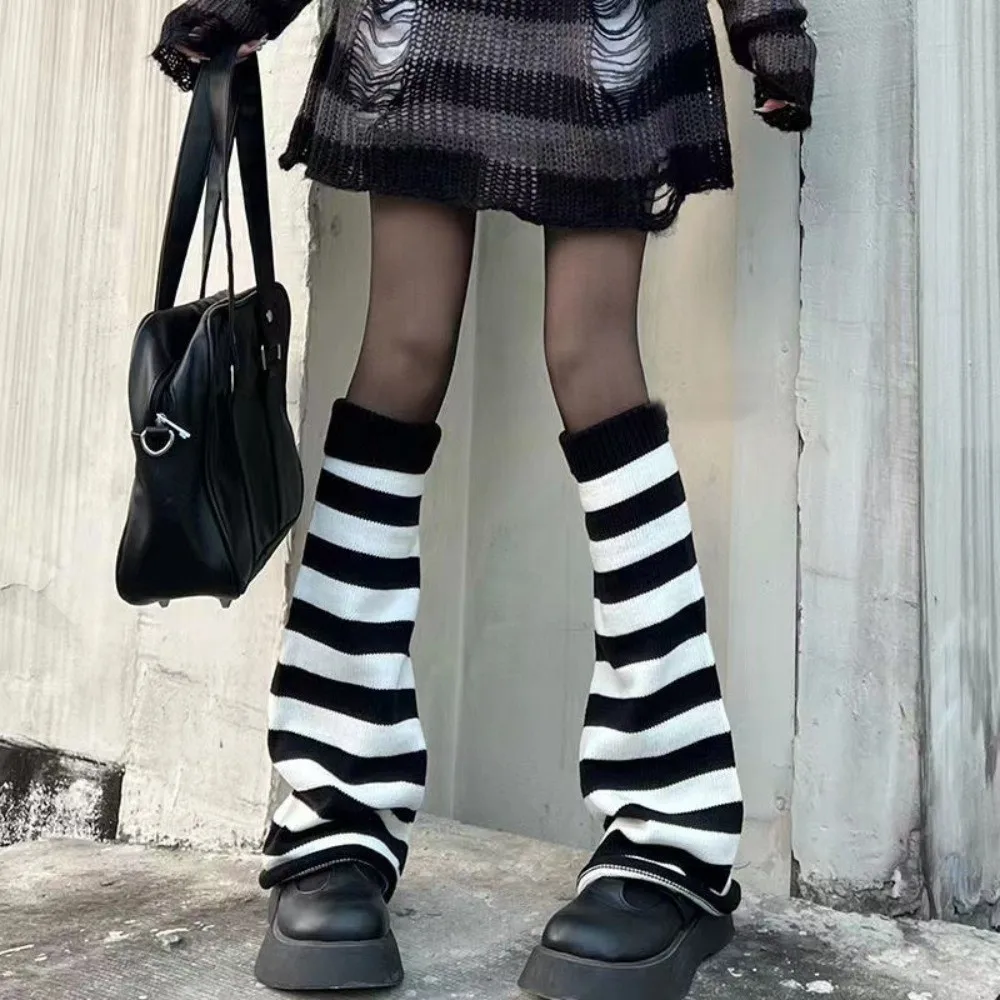 New Knitted Leg Warmers Crochet Cold Proof Long Socks Foot Warmer Sock Women