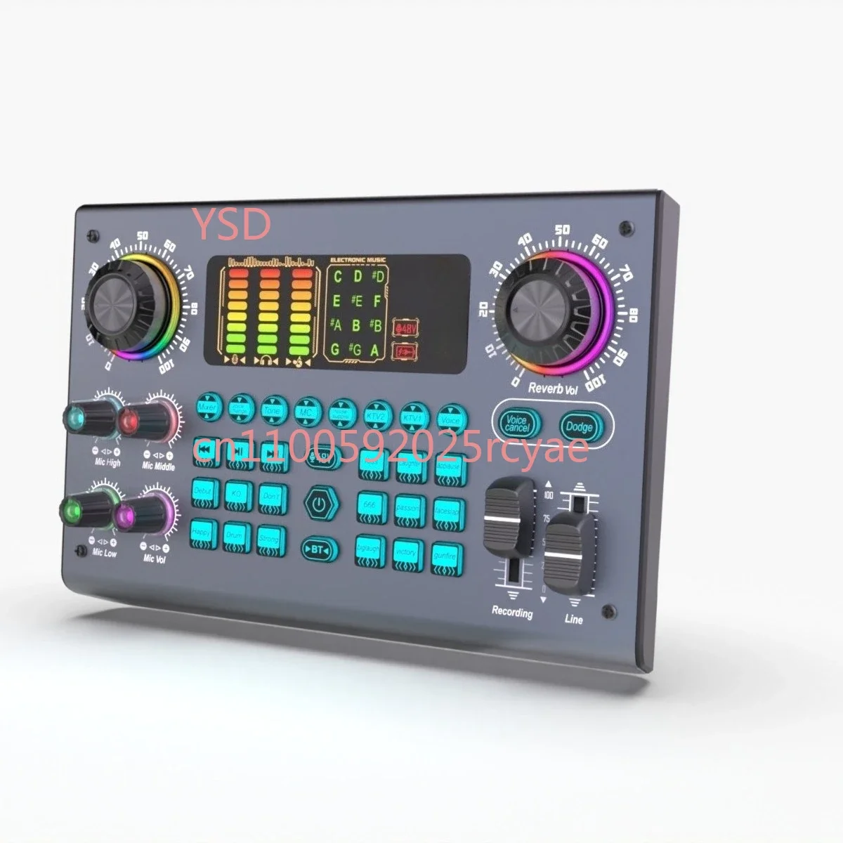 Multifunctional External Tuning Sound Card - Gaming, Karaoke, English Interface, Universal Audio Processing
