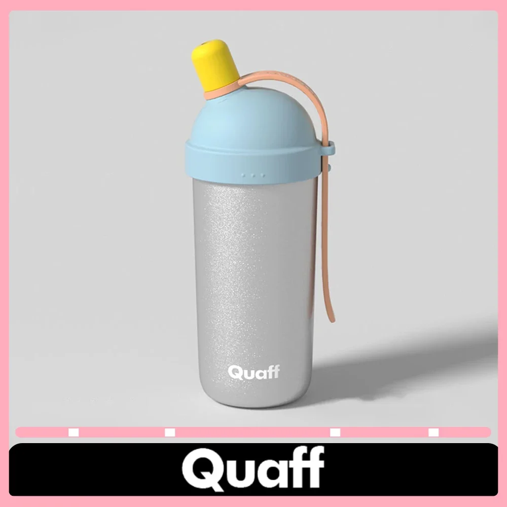 QUAFF Straw Integrated Type Water Bottle Cup Heat Preservation Portable 700ml 316 Stainless Steel Inner Liner Water Cup Kettle