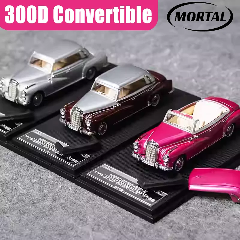 Mortal 1/64 300D Convertible alliage véhicule à moteur jouet moulé sous pression en métal modèle Collection garçon cadeau de noël