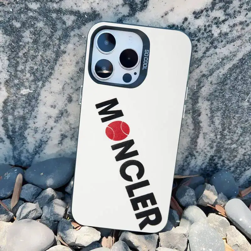 Fashion Luxury M-Moncler-r Phone Case For IMD Colorful Silver Suitable soft case for iPhone 17 16 15 14 13 12 11 XS Pro Max