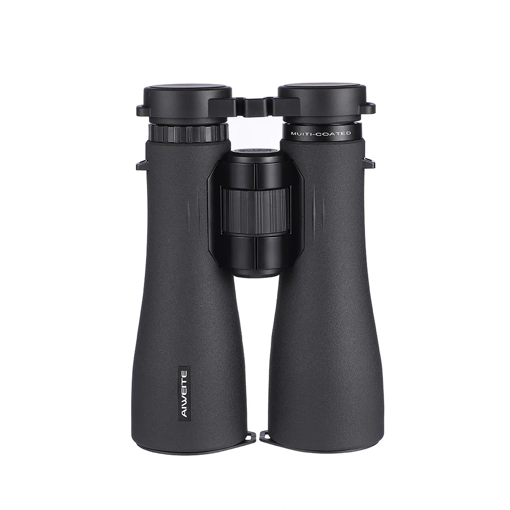 Professional Waterproof HD Lens Binoculars, Powerful Bak4 Prism Optics Full Multicoated Glass for Hunting Outdoor Travel 12x50ED