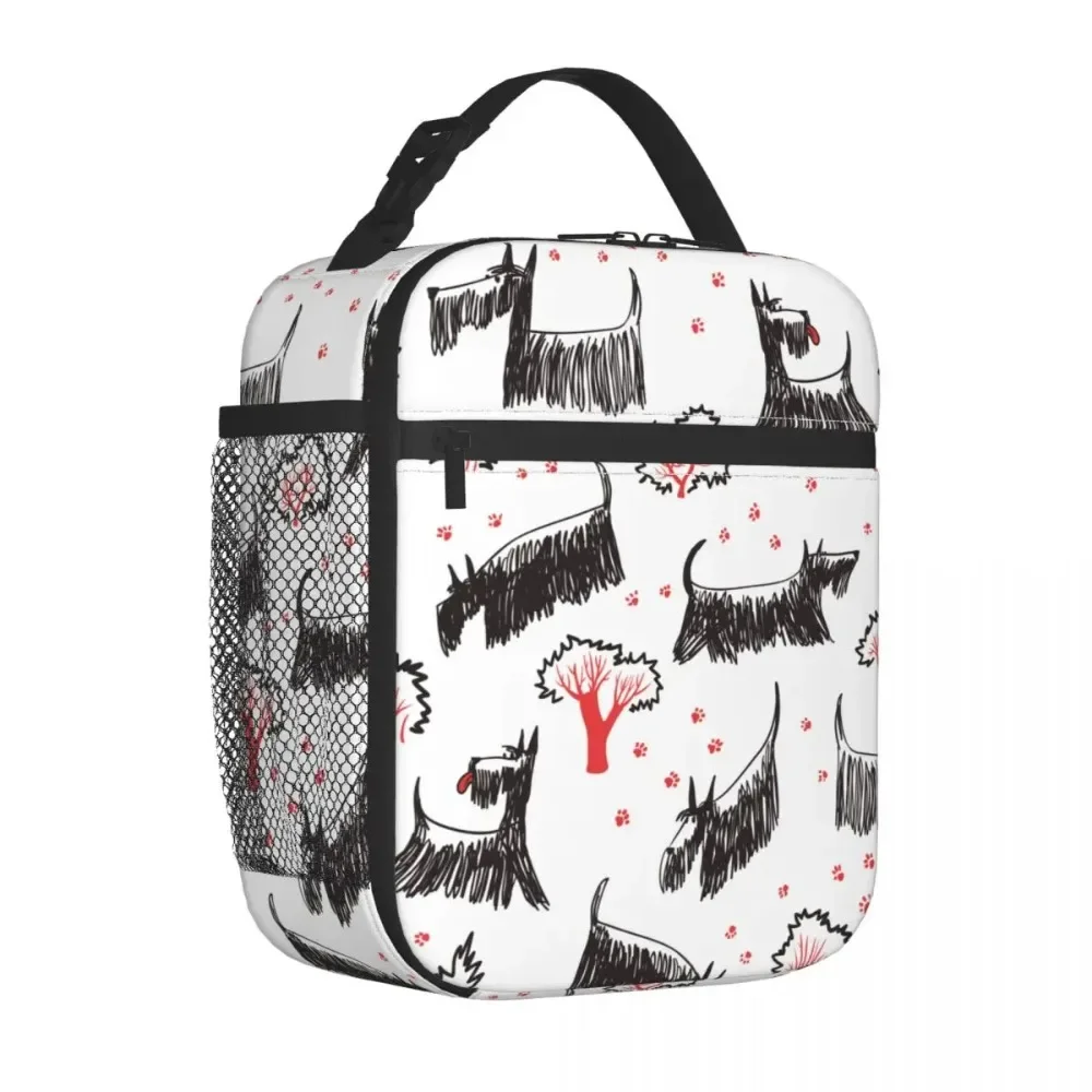 

Scottish Terrier Dogs Insulated LunchBag Thermal Bag Lunch Container Animal Leakproof Tote Lunch Box Bento Pouch Office Outdoor