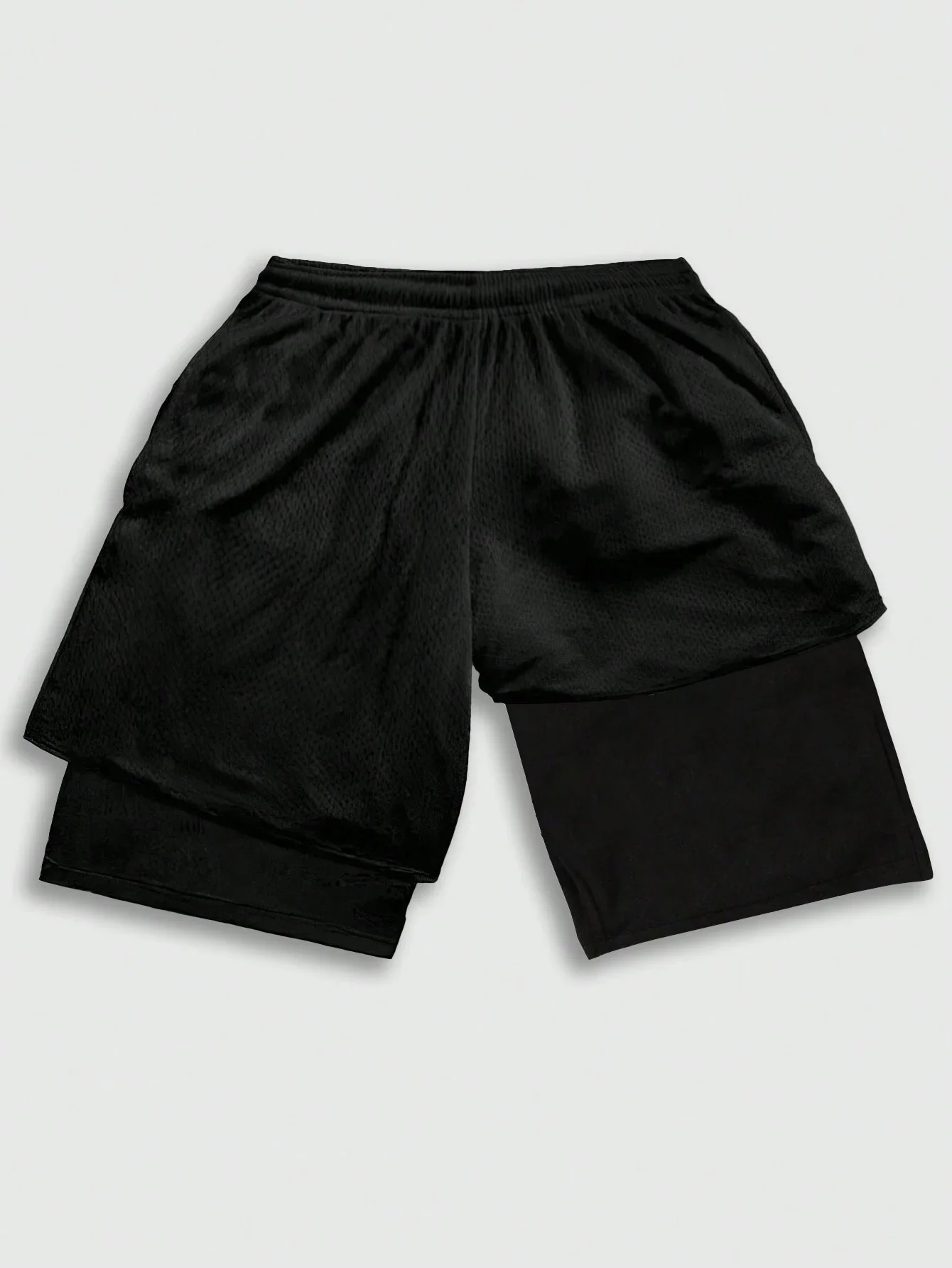 

Men Anime Graphic Drawstring Waist Mesh Basketball Shorts Casual Summer