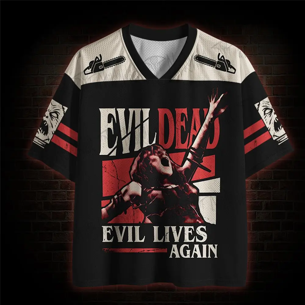 2026 New Nordic Mythical Theme Sports Fashion Short Sleeve V-neck Street View Clothing Mythical Fan Gifts T-shirt   Halloween