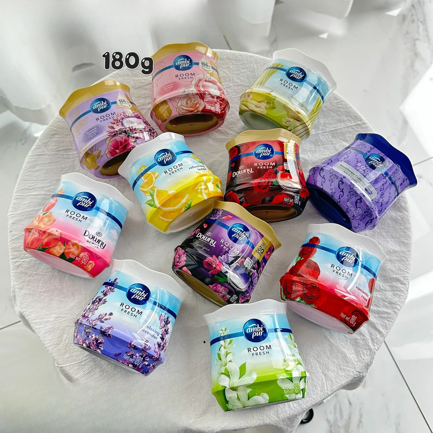 Thai Solid Air Freshener 180g, Aromatherapy Scent for Bedroom & Bathroom, Long-Lasting Odor Eliminator