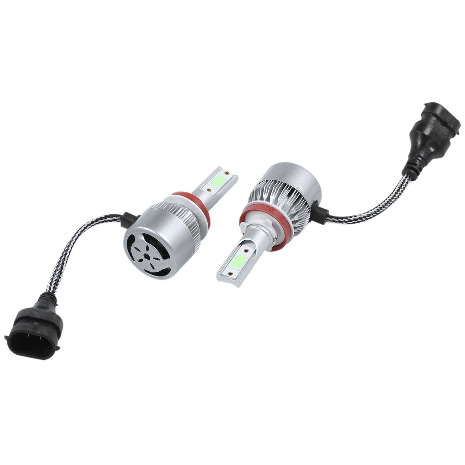 مصابيح أمامية ليد زرقاء للسيارة ، مصباح ضباب ، H8 ، H9 ، H11 ، 2 من من من من نوع LED