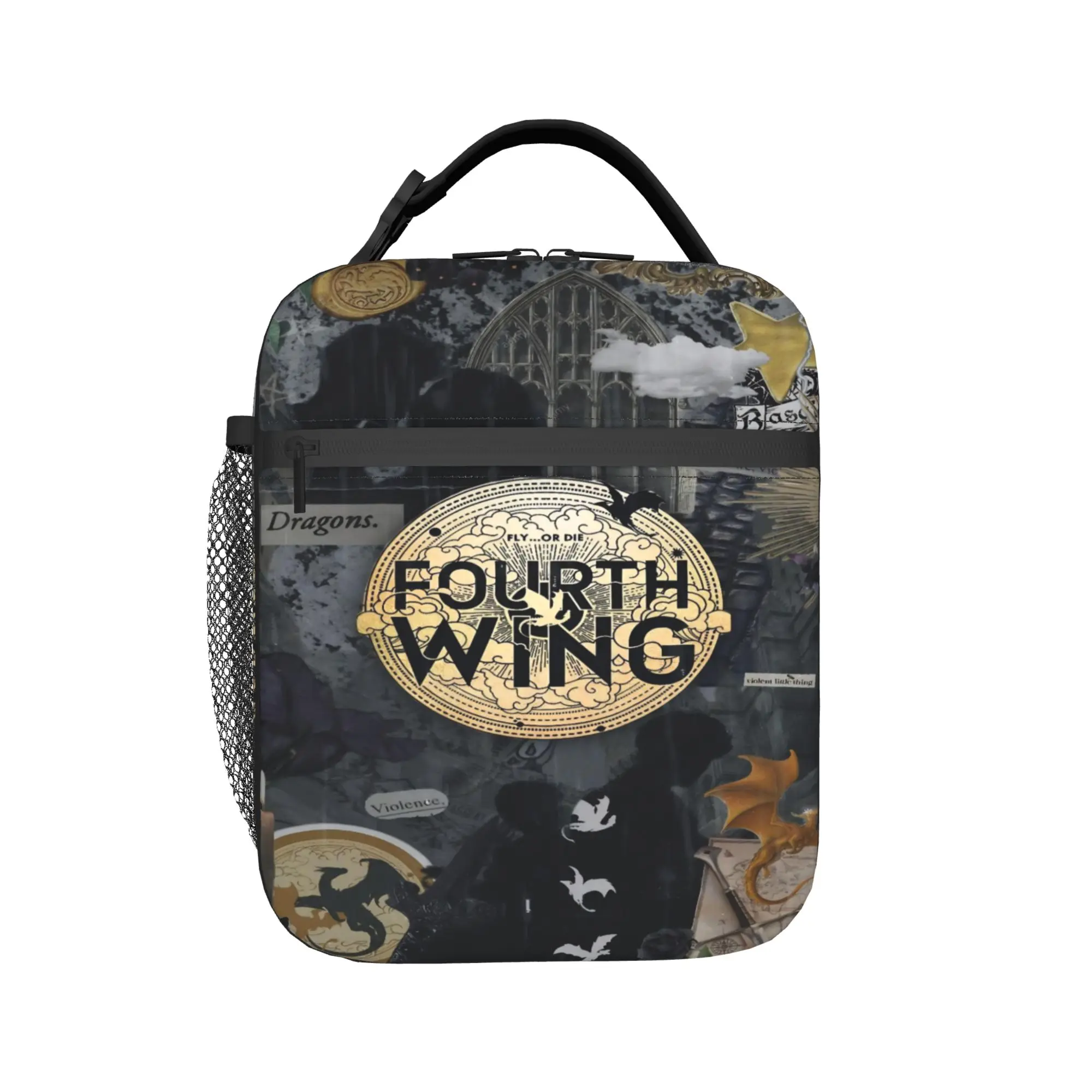 F-Fourth W-Wing Dragon Accessories Insulated Lunch Bag For School  Food Storage Bag Reusable Thermal Cooler Bento Box