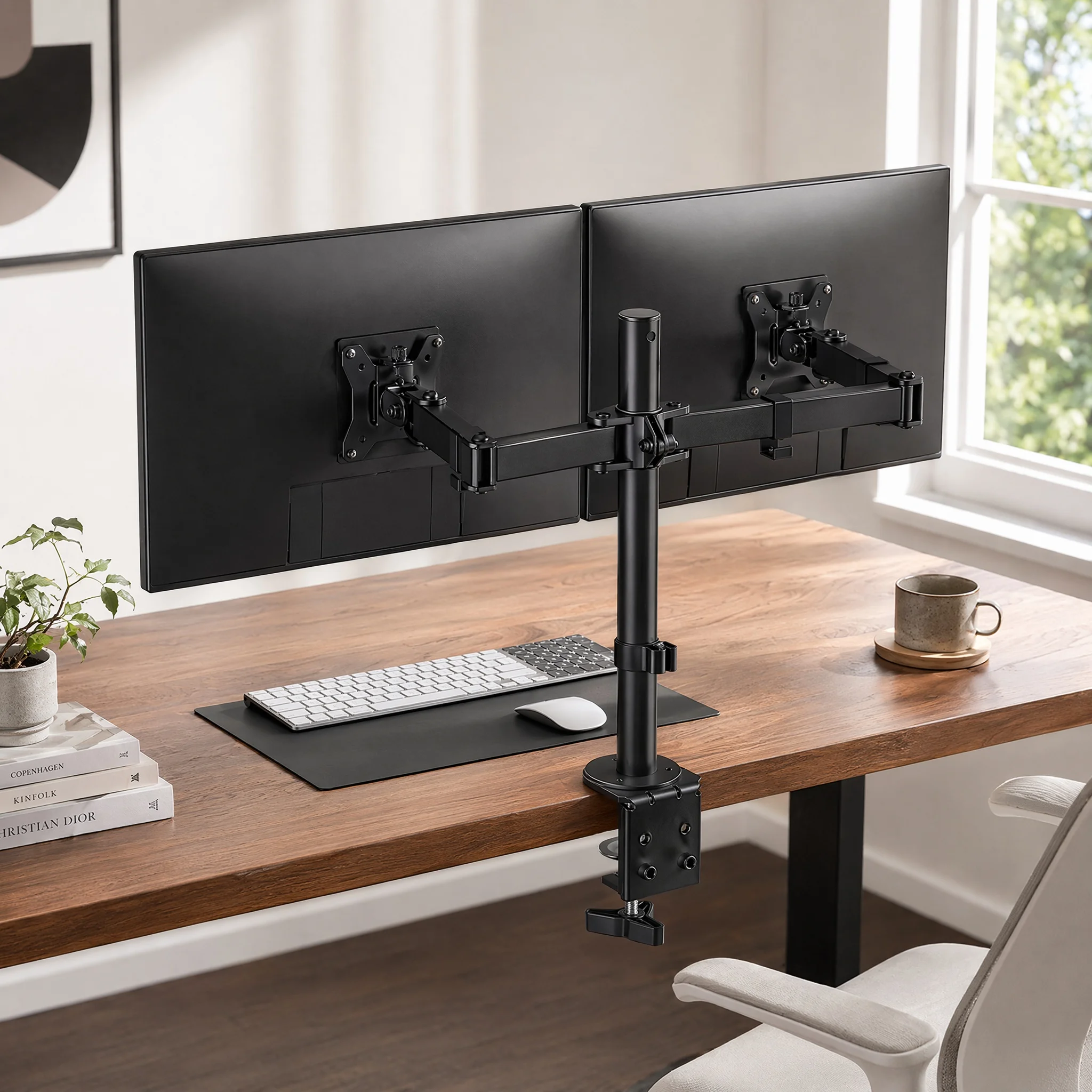 Desk Setup Monitor Arm - Supporto per doppio monitor, supporto da
