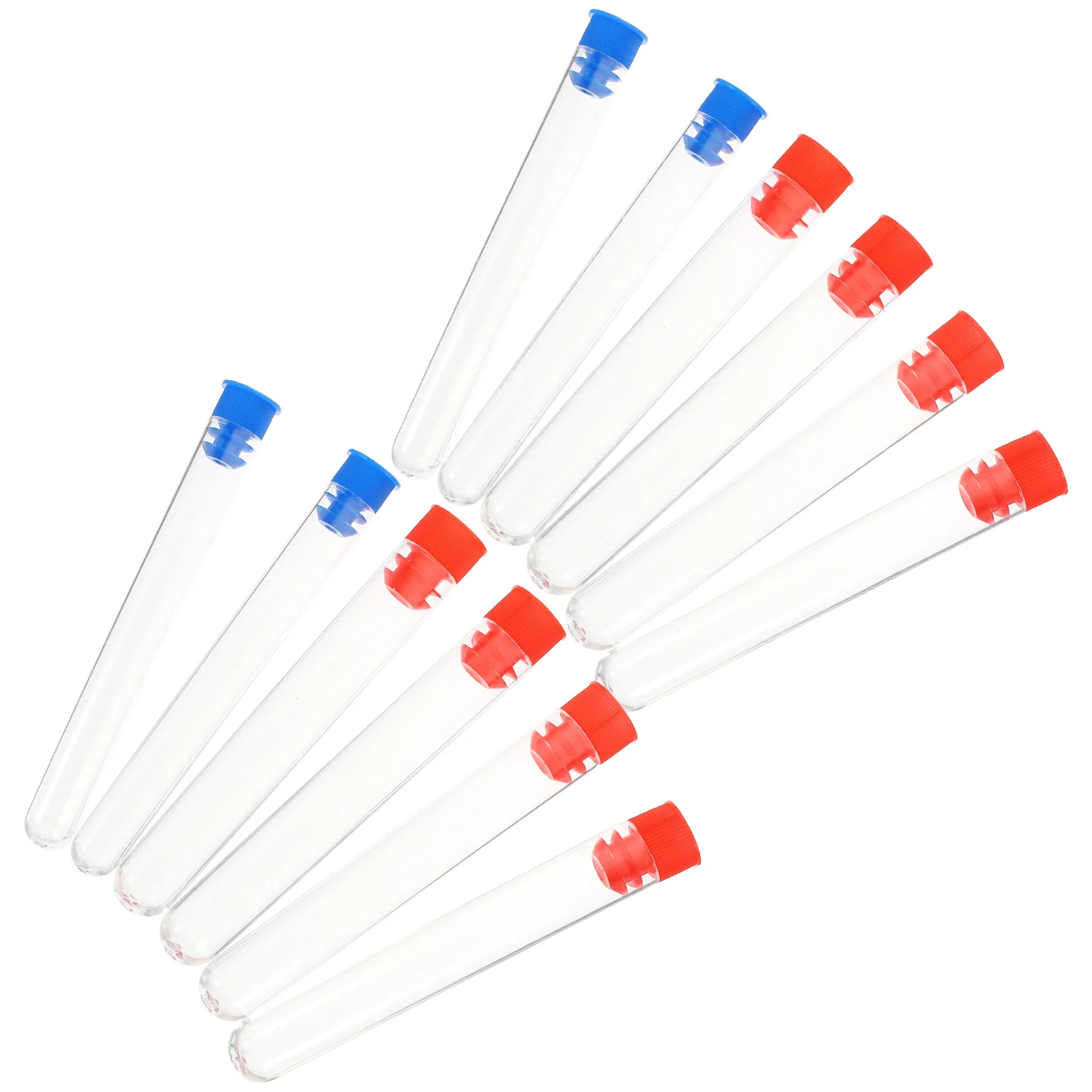 

12pcs Plastic Test Tubes Clear For Scientific Experiments Lab Storage Bead Sample Testing Vials Small Transparent Tubes Plants