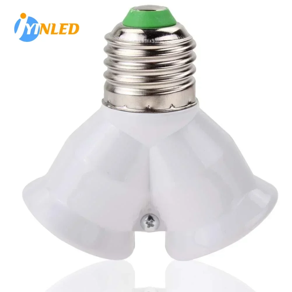 

5/10/20PCS Screw E27 Socket Bulb Holder LED Base Lamp Bulb Socket E27 To 2-E27 Splitter Adapter Lamp Holder Lighting Accessories