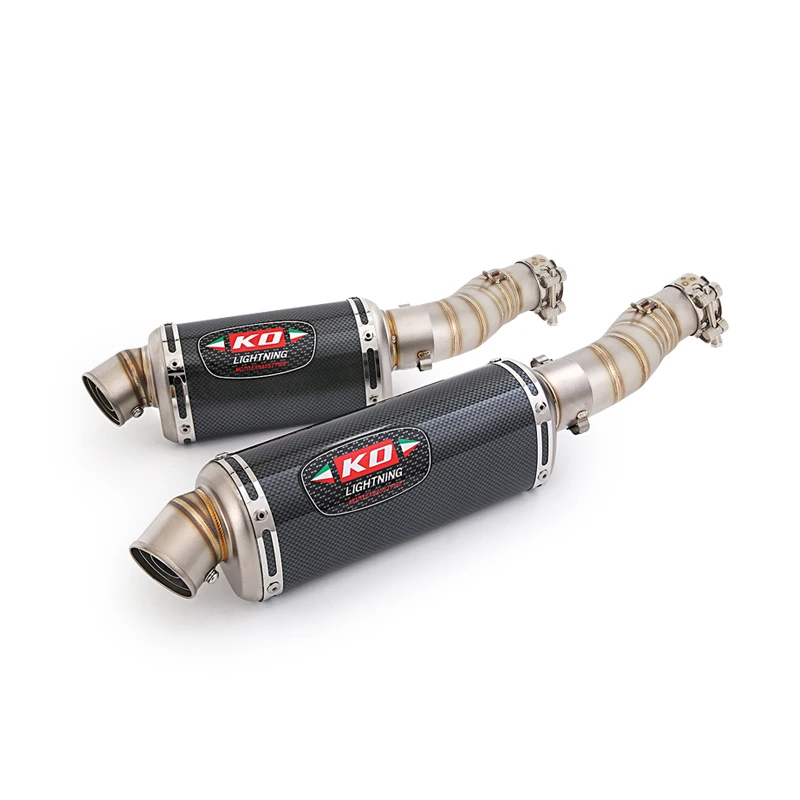 

Slip On For CFMOTO 450MT 2024-2025 Motorcycle Exhuast Stainless Steel Middle Link Pipe 51mm Muffler Escape Removable DB Killer