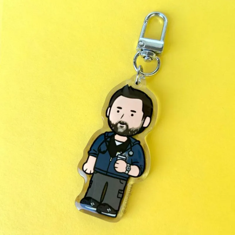 The Pitt acrylic keychain | Robby Langdon Dana Mel | Alchemilla Hospital Monsters | Konami Horror Fan Art