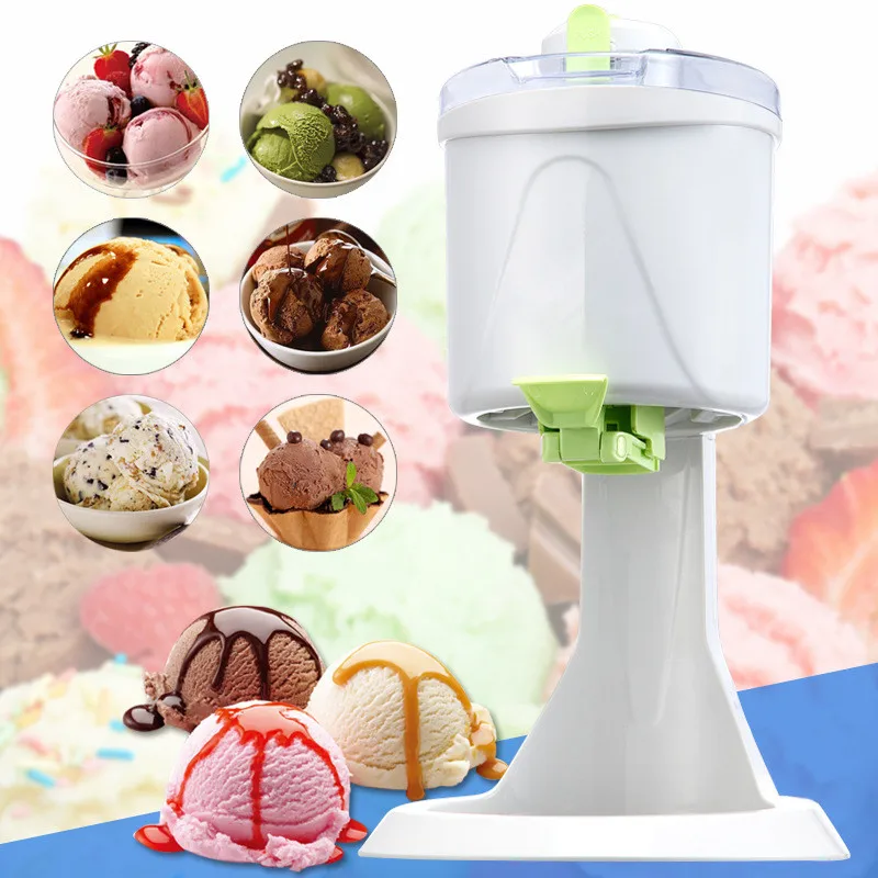 Gran oferta, Mini máquina de helado automática de gran capacidad de 1L, máquina de helado casera para niños, herramienta de fabricación rápida de 10 minutos