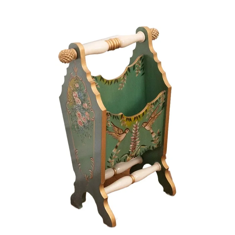 High quality French retro birch umbrella display Large size umbrella storage display stand