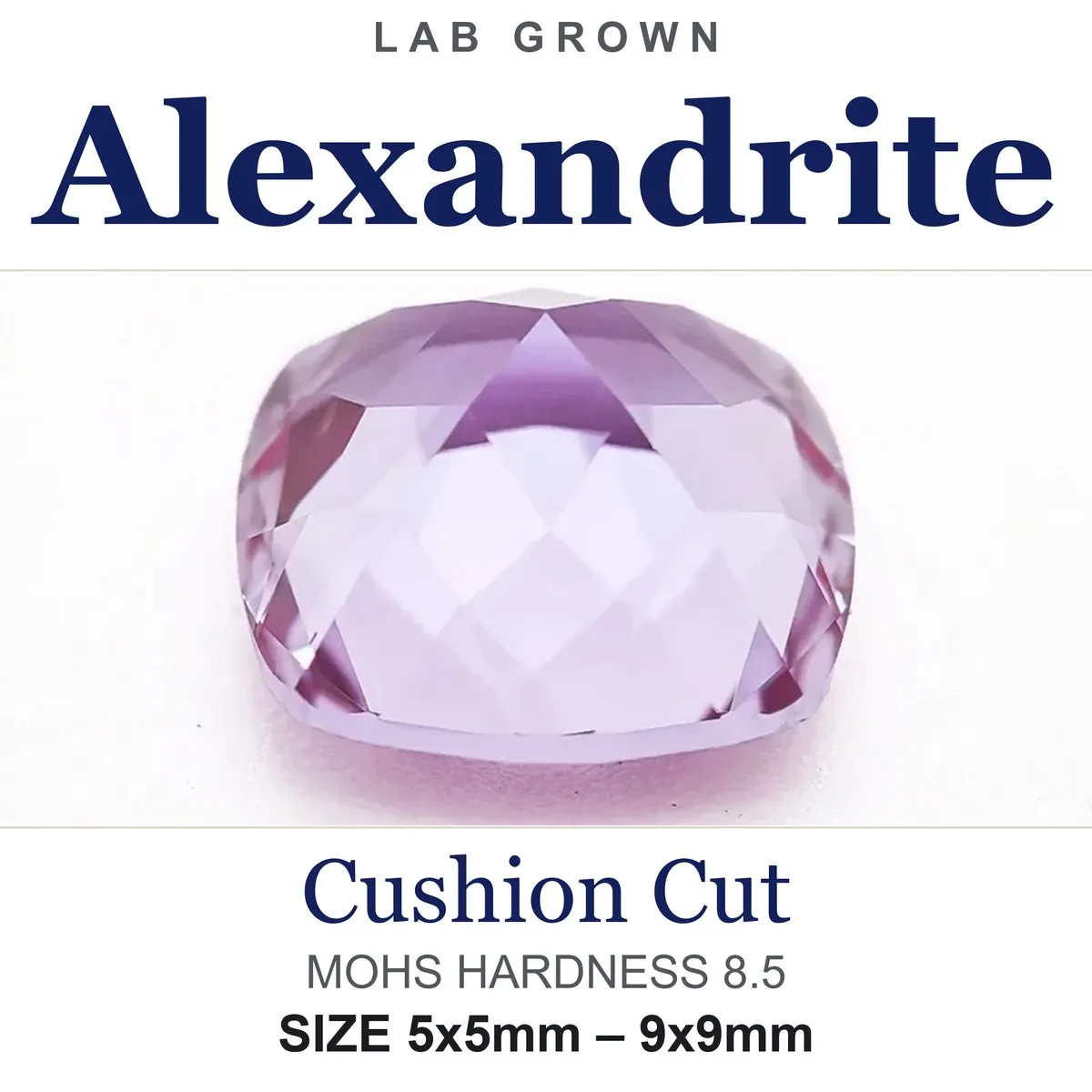 TOP Lab Grown  Alexandrite Square Cushion Shape Change Color Stone Charms for DIY Jewelry Making Extremely Shiny Quality Certifi