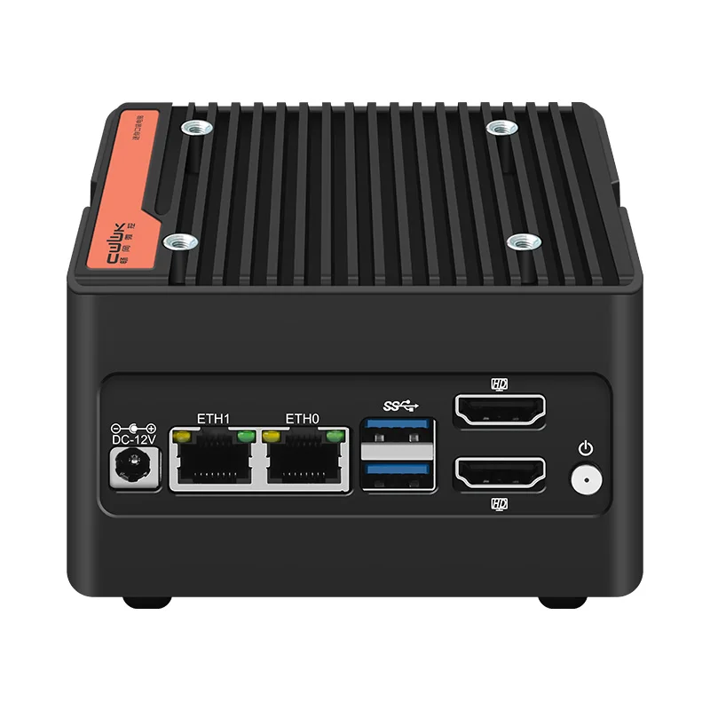 กระเป๋า Mini PC NAS บอร์ด PC Intel i3-N355 N150 2xi226-V 2.5G DDR5 4800MHz 4xM.2 NVMe ไฟร์วอลล์นุ่ม Router คอมพิวเตอร์ 2xUSB3.2