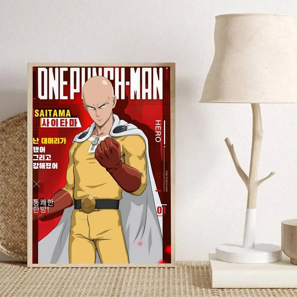 1PC Anime One-P-Punch Man Posters HD Print Vintage Wall Art Decor for Home Study Room - view 6
