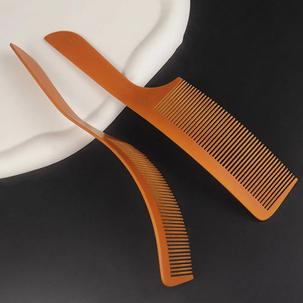 

2pcs Combs Barber Tools Stylish Salon Hairdressing Comb For Men Wide Tooth Combs Professional Hair Styling Accessories