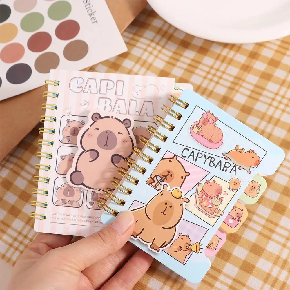 Planner Notes Capybara Small Notepad Multifunction Small Cartoon Capybara Notepads Portable Cute Kawaii Capybara Notebook