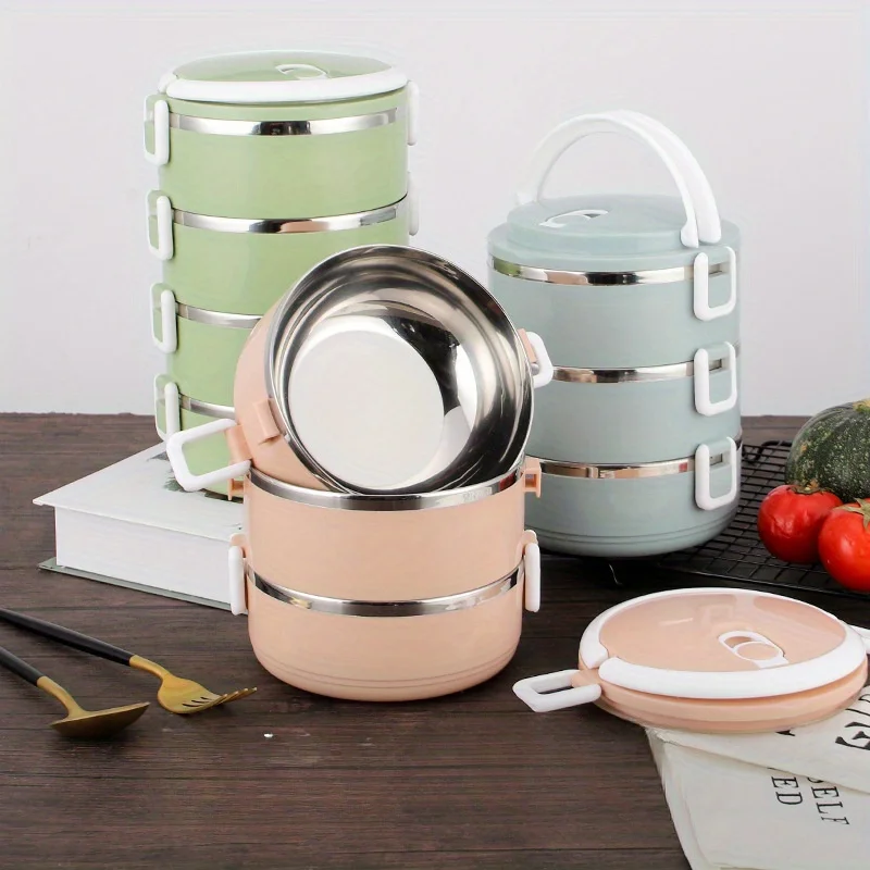 

1/2/3/4Layer Multi-Purpose Microwave Portable Stainless Steel Thermal Lunch Box Bento Box With Lids Leakproof Food Container Box