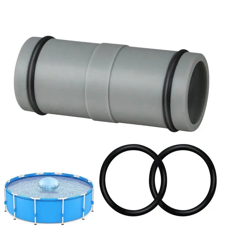 Pool Pipe Connector Two Way Hose Coupling Gadget For Hose Replacement With Rubber O Ring Above Ground Swimming Pool Pipe Joint