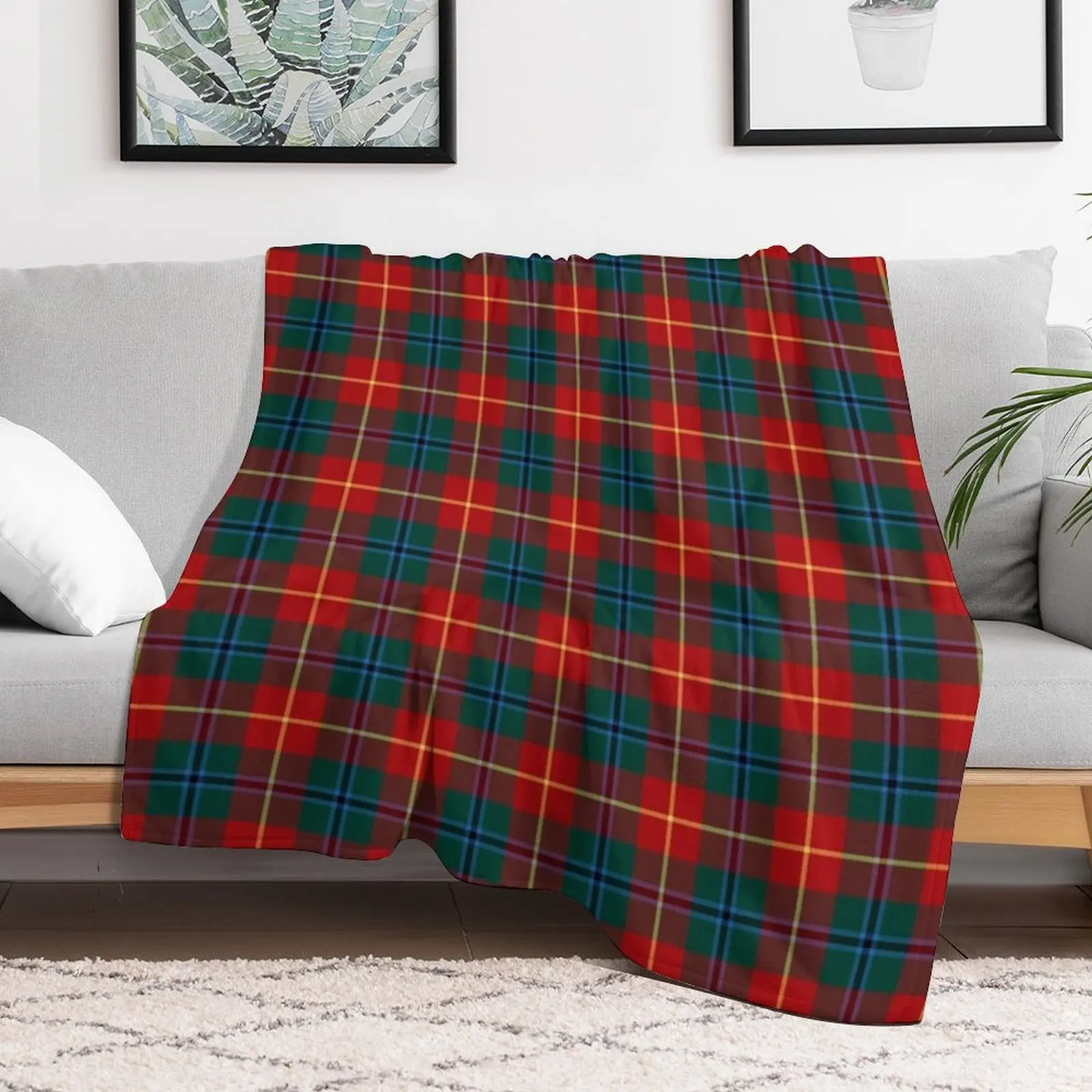 Clan Turnbull Dress Tartan Throw Blanket Shaggy Luxury Throw Blankets