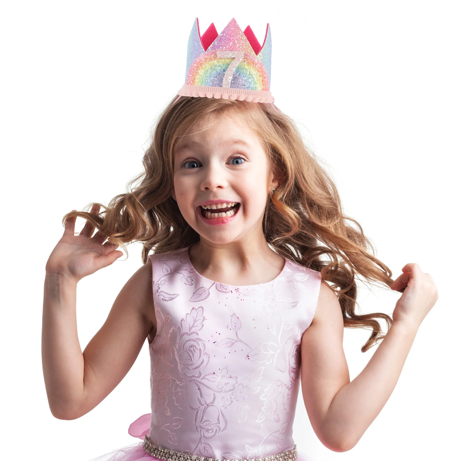 

Crown For Kids Birthday Party Hat Baby Crown Headdress Shower Favor Toddler Princess Number Cap Party Headdress