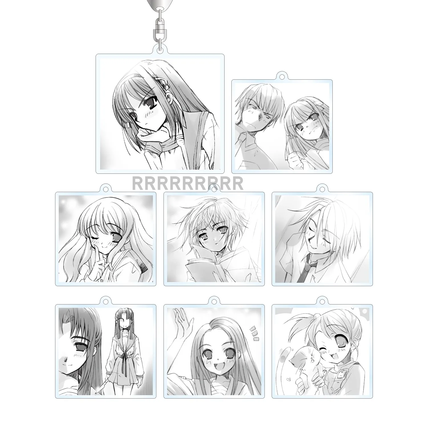 Jeu Asahina Mikuru Ryoko Asakura Ryouko Nagato Yuki porte-clés poupée Anime acrylique porte-clés pendentif pour cadeau