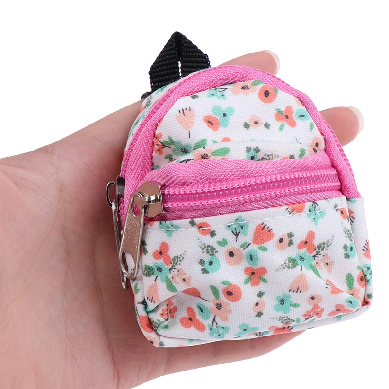 1/6 1/12 BJD Dolls Bag For Blyth OB11 Barbies Cute DIY Doll Toys Backpack For Mini Doll School Bag Dollhouse Toys Accessories