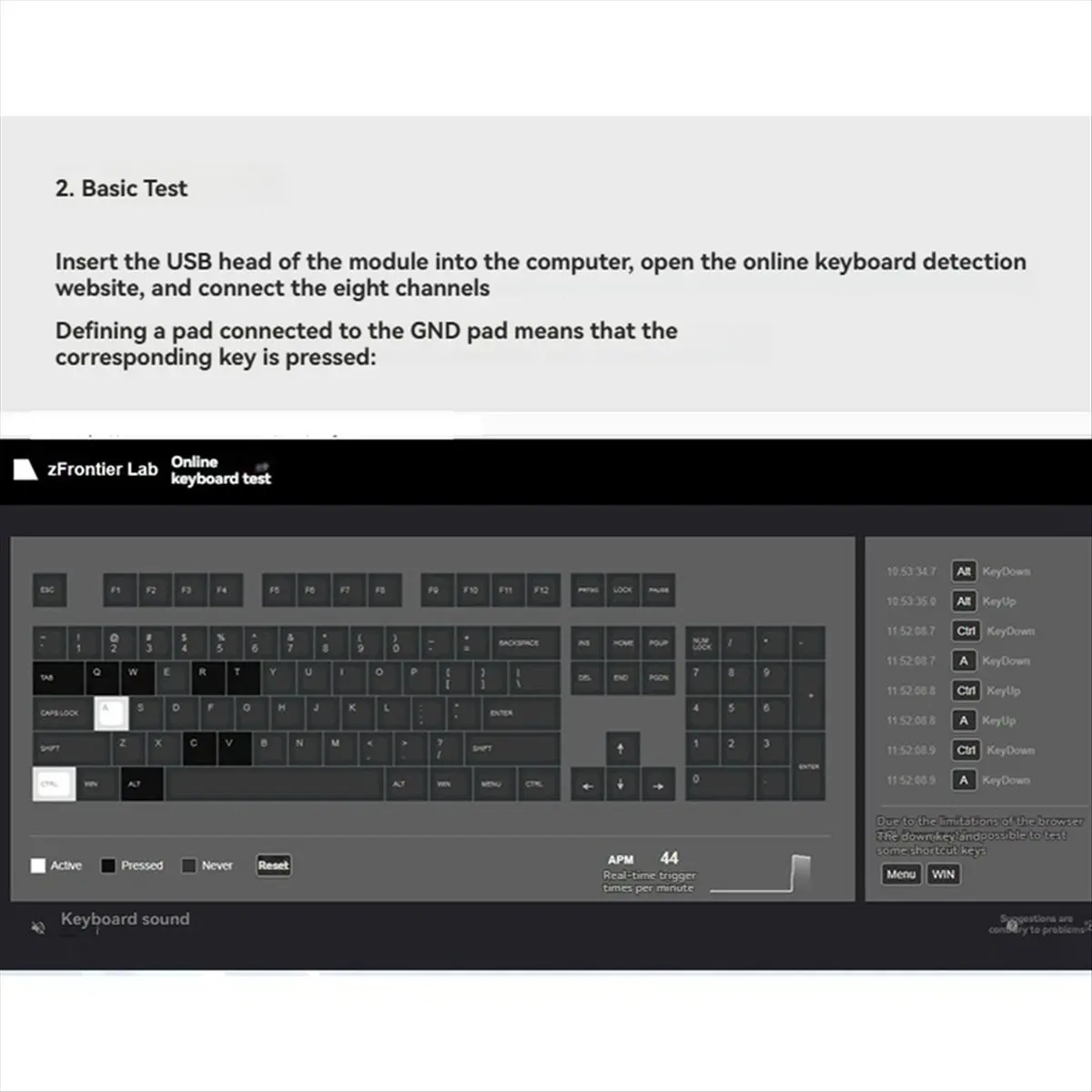 SCLS 8-CH USB Custom Keyboard Module on-Board CH579M ME6211C33 Chip Supports USB Custom Keyboard Function