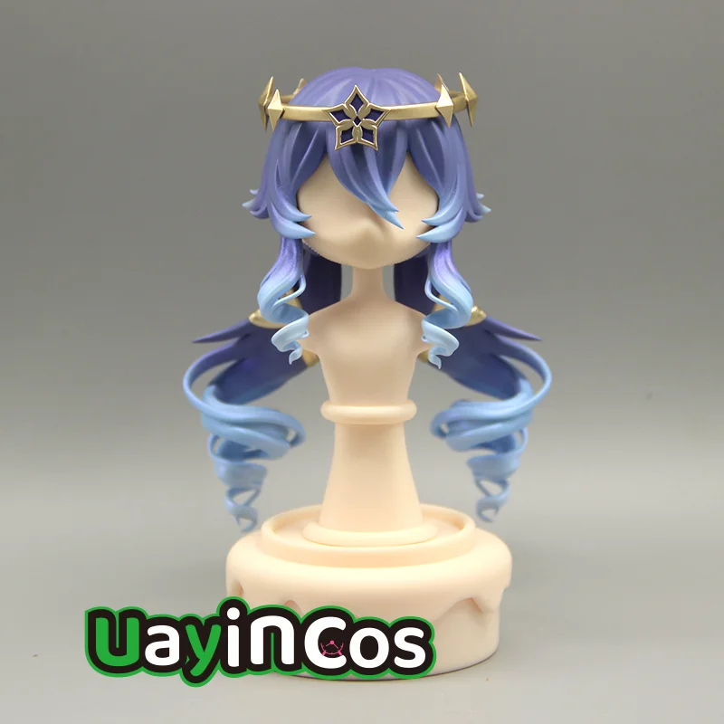 Genshin Impact Layla handgemachte OB11 OB22 GSC Haarschale abnehmbare Haarperücke Frontplatten BJD Puppenzubehör Spiel Anime Figur Kind
