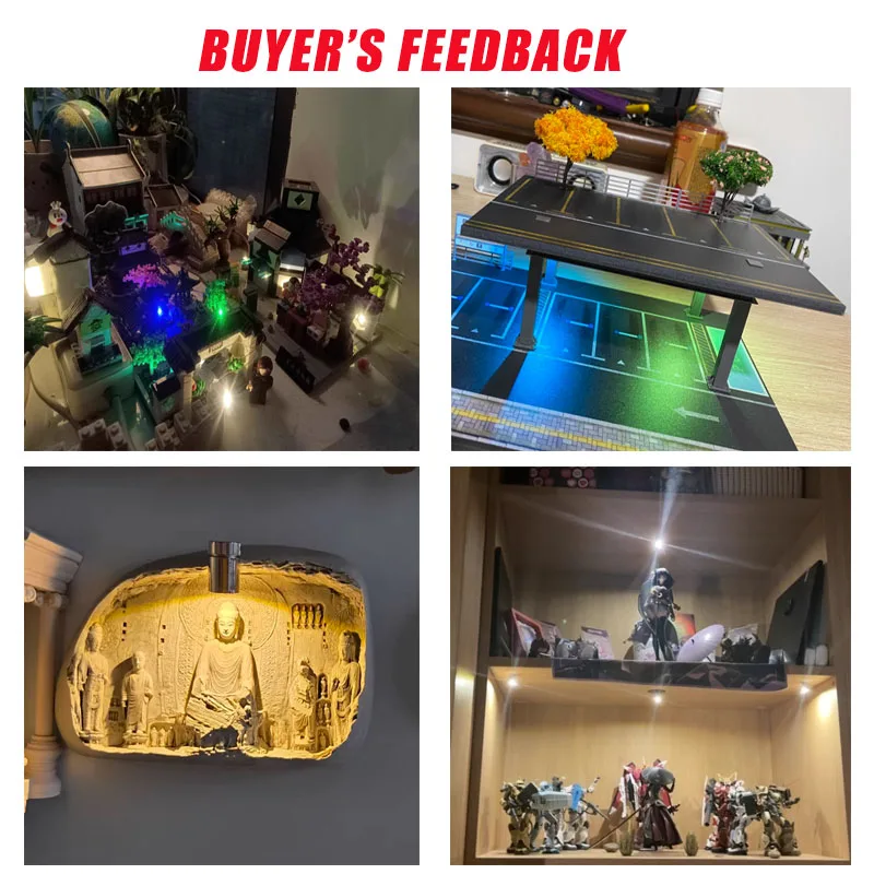 6 pezzi mini modello di lampada a led piccoli giocattoli luminosi per modellismo fai da te palloncini per casa delle bambole decorazione per feste artigianale layout di tavolo di sabbia