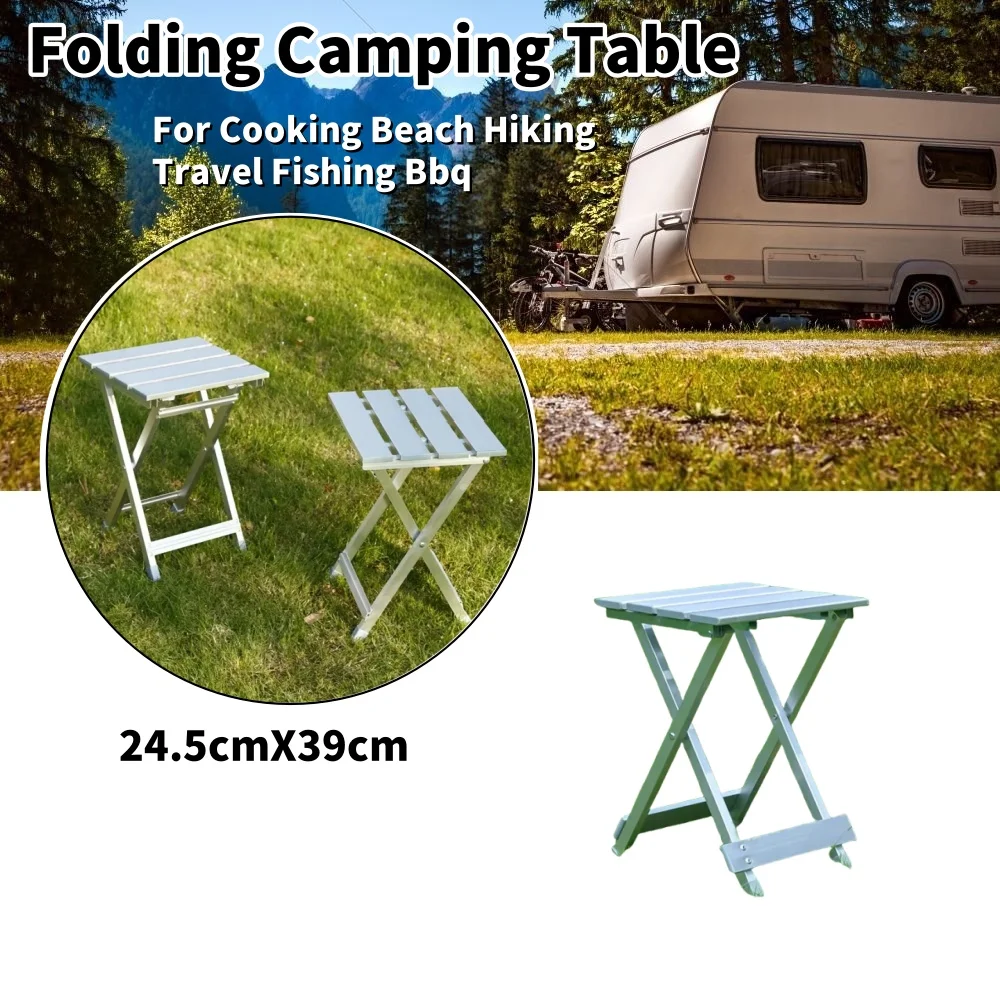 

1PCS Foldable Chair/Table Portable Aluminum Folding Camping Picnic Table For Caravan Motohome Cooking Beach Hiking Travel BBQ