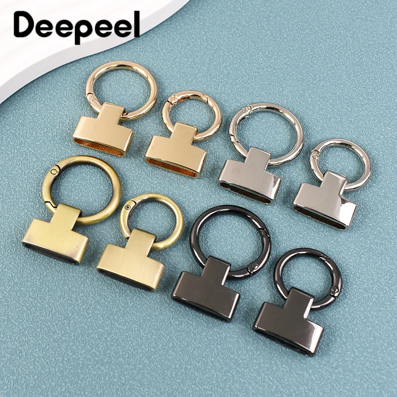 

5/10Pcs Deepeel 20/25mm Metal Spring O Ring Bag Buckle Keychain Side Clip Clasp for Webbing Handbag Belt Hardware Accessories