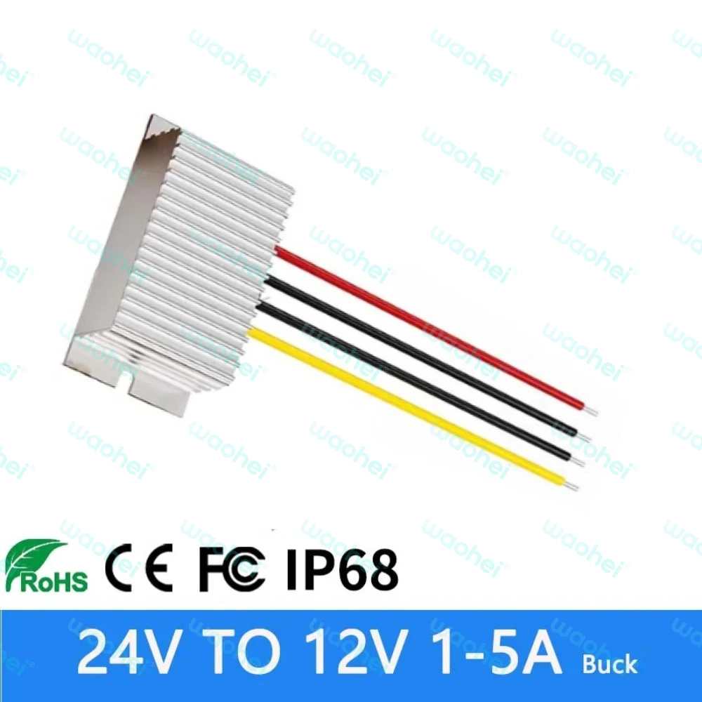 

12V 24V to 5V 1A-5A 25W DC DC Step-down Power Converter Regulator Input Voltage 8-36V Buck Module to 5V supply regulator module
